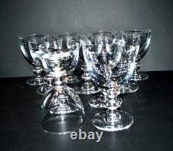 SAINT-LOUIS Lot de 11 Verres à vin TRIANON en cristal uni 2e choix H12cm