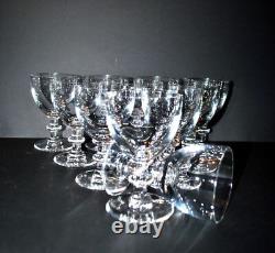SAINT-LOUIS Lot de 11 Verres à vin TRIANON en cristal uni 2e choix H12cm