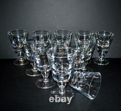 SAINT-LOUIS Lot de 12 Verres à vin JERSEY en cristal uni 2e choix H13cm