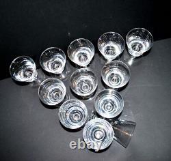 SAINT-LOUIS Lot de 12 Verres à vin JERSEY en cristal uni 2e choix H13cm