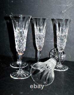 SAINT-LOUIS Lot x 5 flûtes à champagne TARN cristal taillé losange pointe H18.7