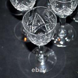 SAINT-LOUIS Lothaire Lot de 6 verres à liqueur en cristal taillé 9379 de 1930