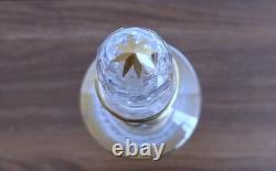 SAINT-LOUIS MODELE THISTLE OR Carafe en cristal taillé Art nouveau style