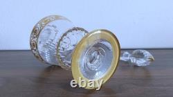 SAINT-LOUIS MODELE THISTLE OR Carafe en cristal taillé Art nouveau style