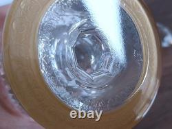 SAINT-LOUIS MODELE THISTLE OR Carafe en cristal taillé Art nouveau style