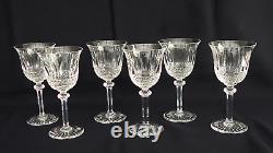 SAINT-LOUIS Modèle TOMMY 6 Verres à Eau Ht. 18cm en Cristal Signé