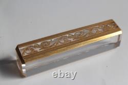 SAINT-LOUIS Porte-couteau cristal Thistle or (69527)