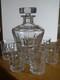 Saint Louis Service Carafe Et Verres A Shott Cristal Modele Manhattan Ht 5,5 Cm