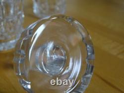 SAINT LOUIS SERVICE CARAFE ET VERRES A SHOTT CRISTAL MODELE MANHATTAN ht 5,5 cm