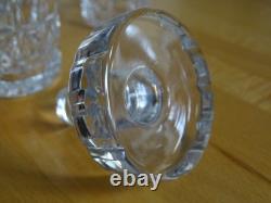 SAINT LOUIS SERVICE CARAFE ET VERRES A SHOTT CRISTAL MODELE MANHATTAN ht 5,5 cm