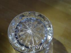 SAINT LOUIS SERVICE CARAFE ET VERRES A SHOTT CRISTAL MODELE MANHATTAN ht 5,5 cm