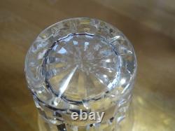 SAINT LOUIS SERVICE CARAFE ET VERRES A SHOTT CRISTAL MODELE MANHATTAN ht 5,5 cm