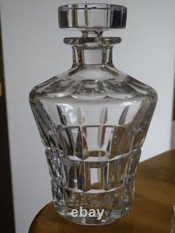 SAINT LOUIS SERVICE CARAFE ET VERRES A SHOTT CRISTAL MODELE MANHATTAN ht 5,5 cm