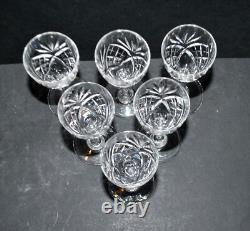 SAINT-LOUIS Série de 6 Verres à liqueur CHANTILLY en cristal signé H11.5cm