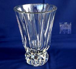 SAINT-LOUIS Vase Modèle FLORIDE Cristal Taillé 25 cm Signé