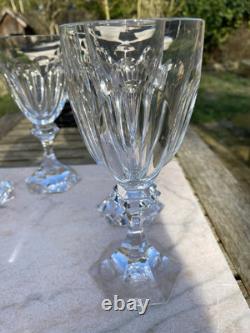 SAINT LOUIS cristal 8 verres à vin série Chambord hauteur 17cm