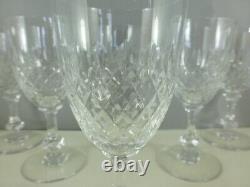 SAINT LOUIS modèle MESSINE 6 verres à vin cristal estampillés 15 cm lot n°1