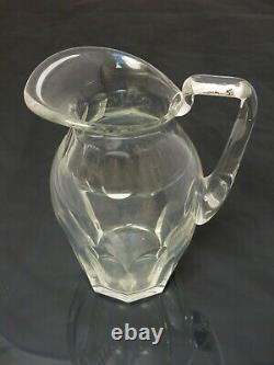 SAINT ST LOUIS BRISTOL Pichet Broc Pitcher Jug- Cristal taillé Côtes plates