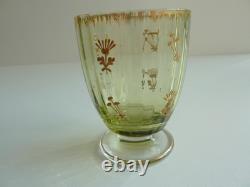 SERVICE DE NUIT en cristal teinté vert BACCARAT / DAUM / ST LOUIS /ST DENIS