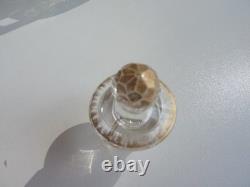 SERVICE DE NUIT en cristal teinté vert BACCARAT / DAUM / ST LOUIS /ST DENIS