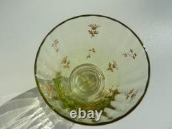 SERVICE DE NUIT en cristal teinté vert BACCARAT / DAUM / ST LOUIS /ST DENIS