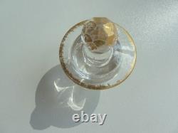 SERVICE DE NUIT en cristal teinté vert BACCARAT / DAUM / ST LOUIS /ST DENIS