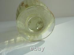 SERVICE DE NUIT en cristal teinté vert BACCARAT / DAUM / ST LOUIS /ST DENIS