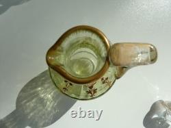 SERVICE DE NUIT en cristal teinté vert BACCARAT / DAUM / ST LOUIS /ST DENIS