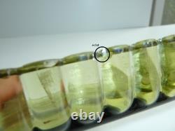 SERVICE DE NUIT en cristal teinté vert BACCARAT / DAUM / ST LOUIS /ST DENIS