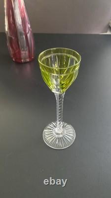 ST1 Cristal De Saint Louis, Service à Porto 6 Verres + Carafe État Impeccable