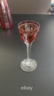 ST1 Cristal De Saint Louis, Service à Porto 6 Verres + Carafe État Impeccable