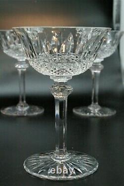 ST LOUIS 3 Coupes à Champagne en cristal taillé modèle TOMMY