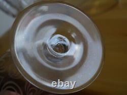 ST LOUIS 6 ANCIENS VERRES A VIN EN CRISTAL MODELE ASTRID ART DECO ht 9,8 cm N°2