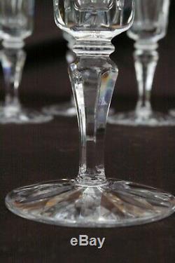 ST LOUIS 6 Flûtes à Champagne en cristal taillé modèle CAMARGUE H 18,5cm