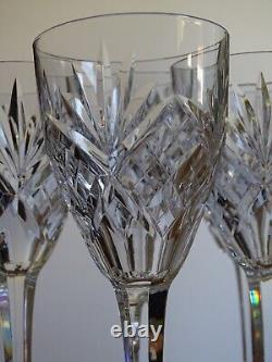 ST LOUIS 6 VERRES A VIN ROUGE CRISTAL MODELE CHANTILLY ht 15,2 cm lot n°2