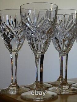 ST LOUIS 6 VERRES A VIN ROUGE CRISTAL MODELE CHANTILLY ht 15,2 cm lot n°2