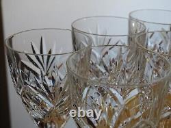 ST LOUIS 6 VERRES A VIN ROUGE CRISTAL MODELE CHANTILLY ht 15,2 cm lot n°2