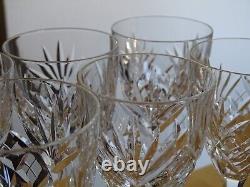 ST LOUIS 6 VERRES A VIN ROUGE CRISTAL MODELE CHANTILLY ht 15,2 cm lot n°2