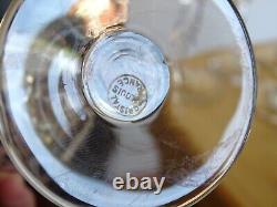 ST LOUIS 6 VERRES A VIN ROUGE CRISTAL MODELE CHANTILLY ht 15,2 cm lot n°2