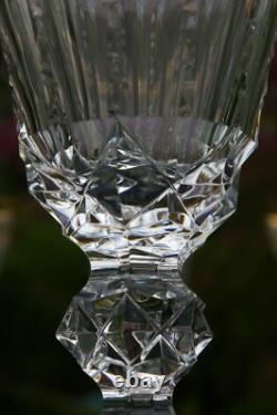 ST LOUIS Excellence 4 grands Verres à eau en cristal taillé doré H 25,1cm