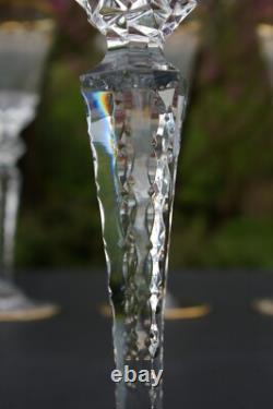 ST LOUIS Excellence 4 grands Verres à eau en cristal taillé doré H 25,1cm