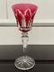 Saint Louis 1 Verre Roemer Cristal De Couleur Rouge Modele Camargue H 20 #2