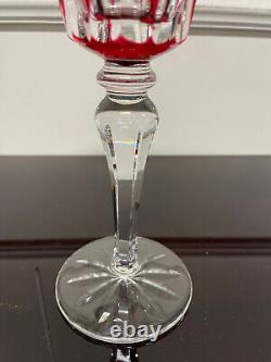 Saint Louis 1 Verre Roemer Cristal De Couleur Rouge Modele Camargue H 20 #2