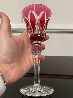 Saint Louis 1 Verre Roemer Cristal De Couleur Rouge Modele Camargue H 20 #2