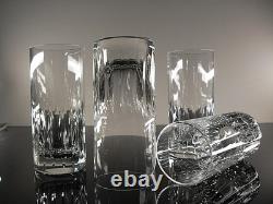 Saint Louis 4 Gobelets Orangeade Eau Cristal Taille Modele Serdagne 16 CM Signe