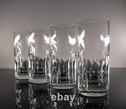Saint Louis 4 Gobelets Orangeade Eau Cristal Taille Modele Serdagne 16 CM Signe