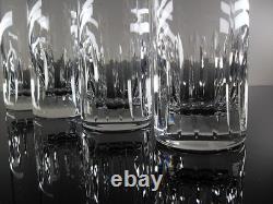 Saint Louis 4 Gobelets Orangeade Eau Cristal Taille Modele Serdagne 16 CM Signe