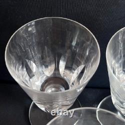 Saint Louis 5 Verres A Eau En Cristal Modele Jersey Paquebot France Haut14.5
