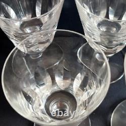 Saint Louis 5 Verres A Eau En Cristal Modele Jersey Paquebot France Haut14.5