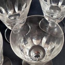 Saint Louis 5 Verres A Eau En Cristal Modele Jersey Paquebot France Haut14.5